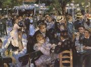 Pierre-Auguste Renoir bal au Moulin de la Galette (mk09) oil on canvas